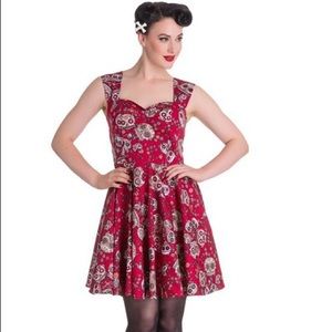 Hell Bunny red Idaho dress